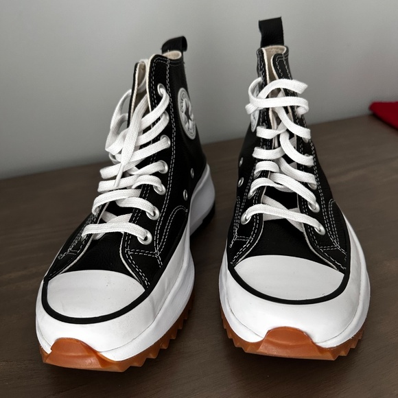 New Converse All Star Black Run Hike Platform sneakers 7.5 - Picture 3 of 7